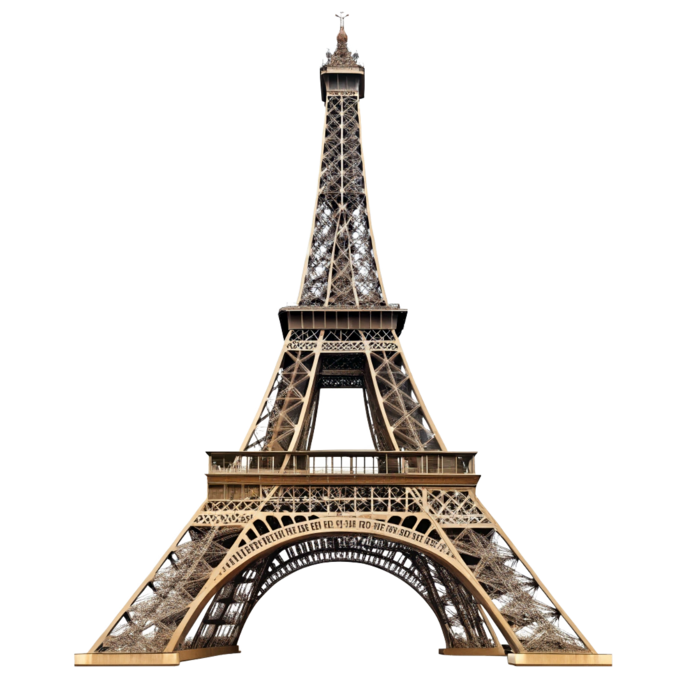 A Stunning View of the Eiffel Tower in Paris France png