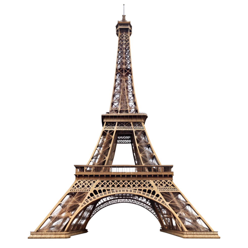 A Stunning Isolated Image of the Eiffel Tower in Paris France png
