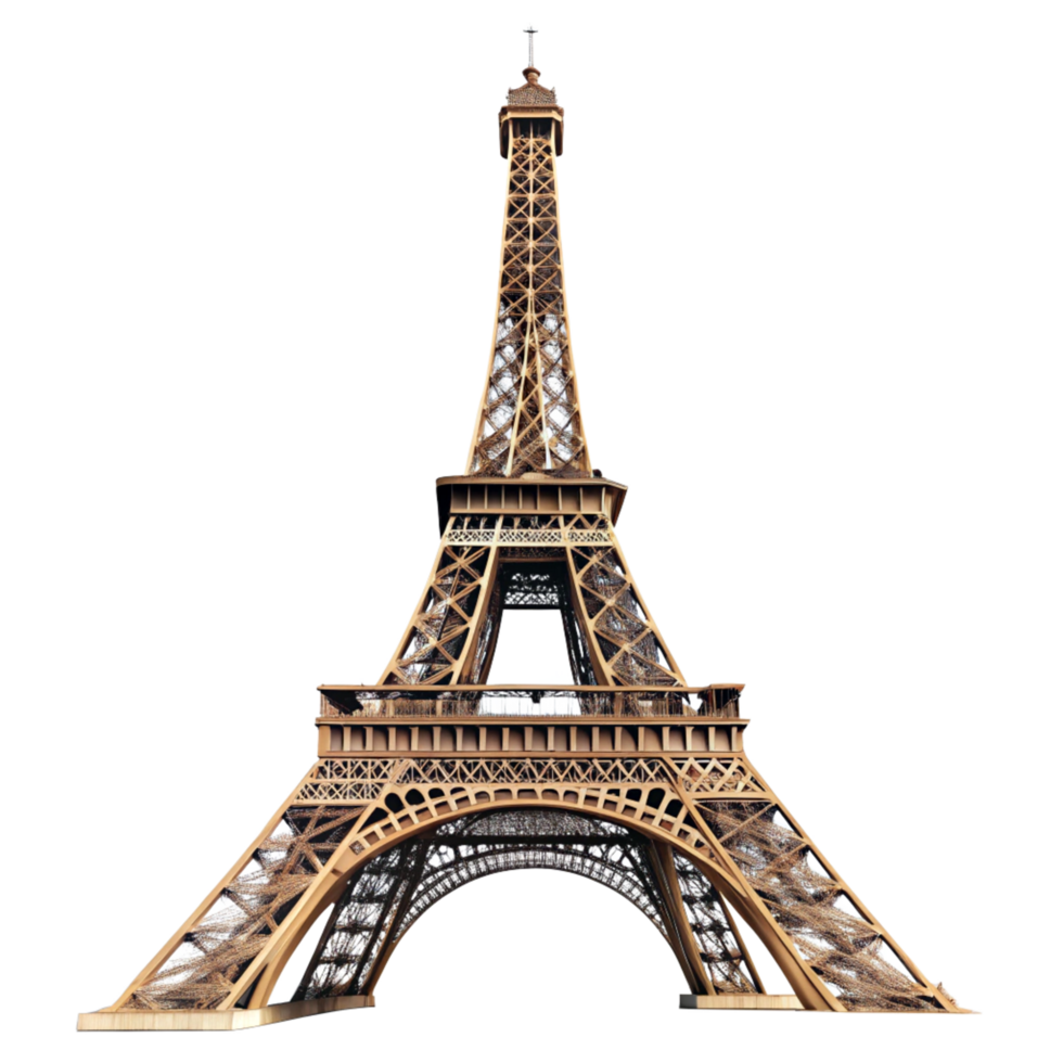 A Stunning View of the Eiffel Tower in Paris France a Famous Landmark and Architectural Marvel png