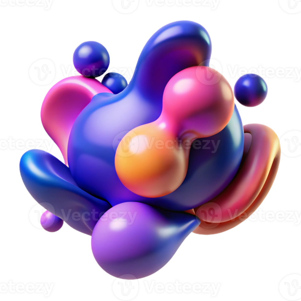 stunning classic Blobitecture, amorphous shapes, fluid forms, vibrant colors, playful lighting genuine png