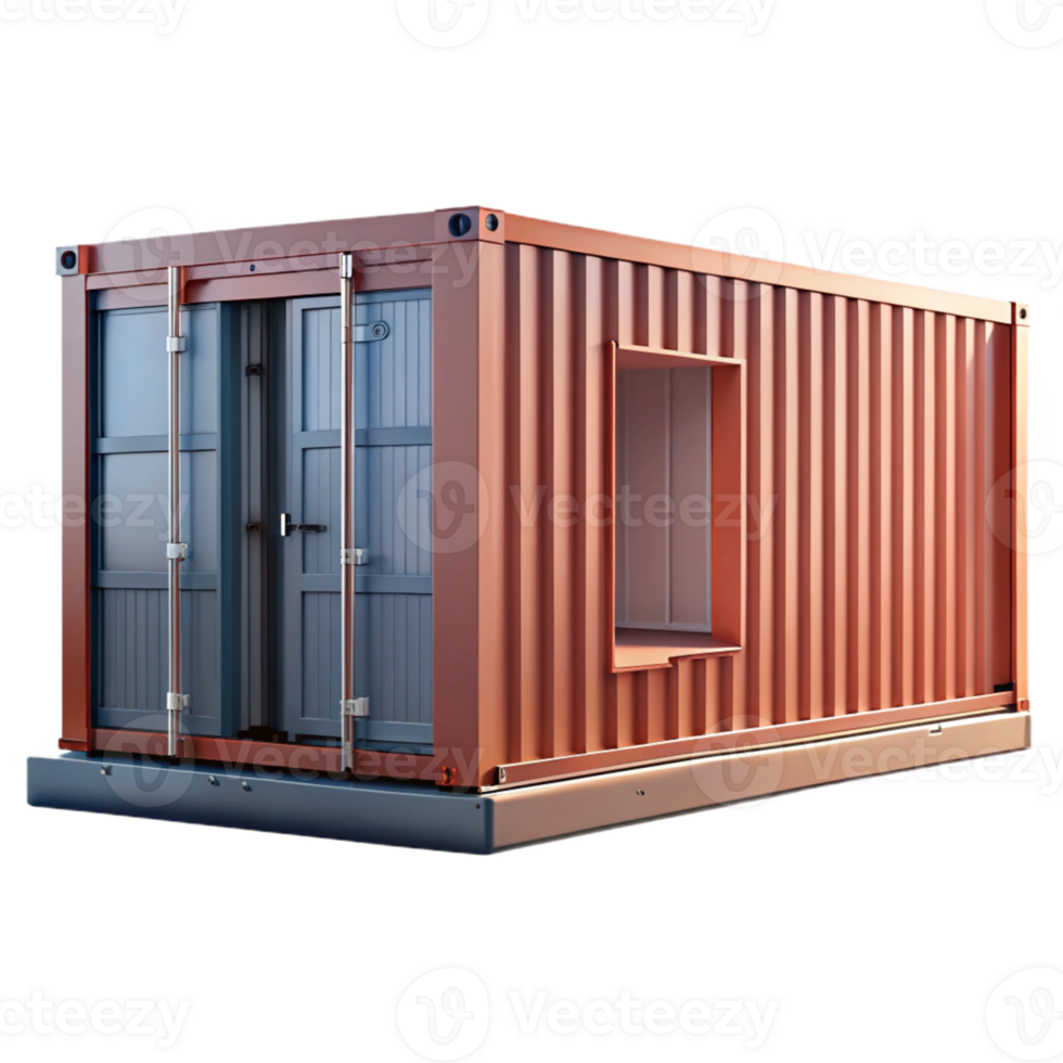 magnificent contemporary Shipping container architecture, repurposed materials, industrial aesthetic, raw light exclusive png