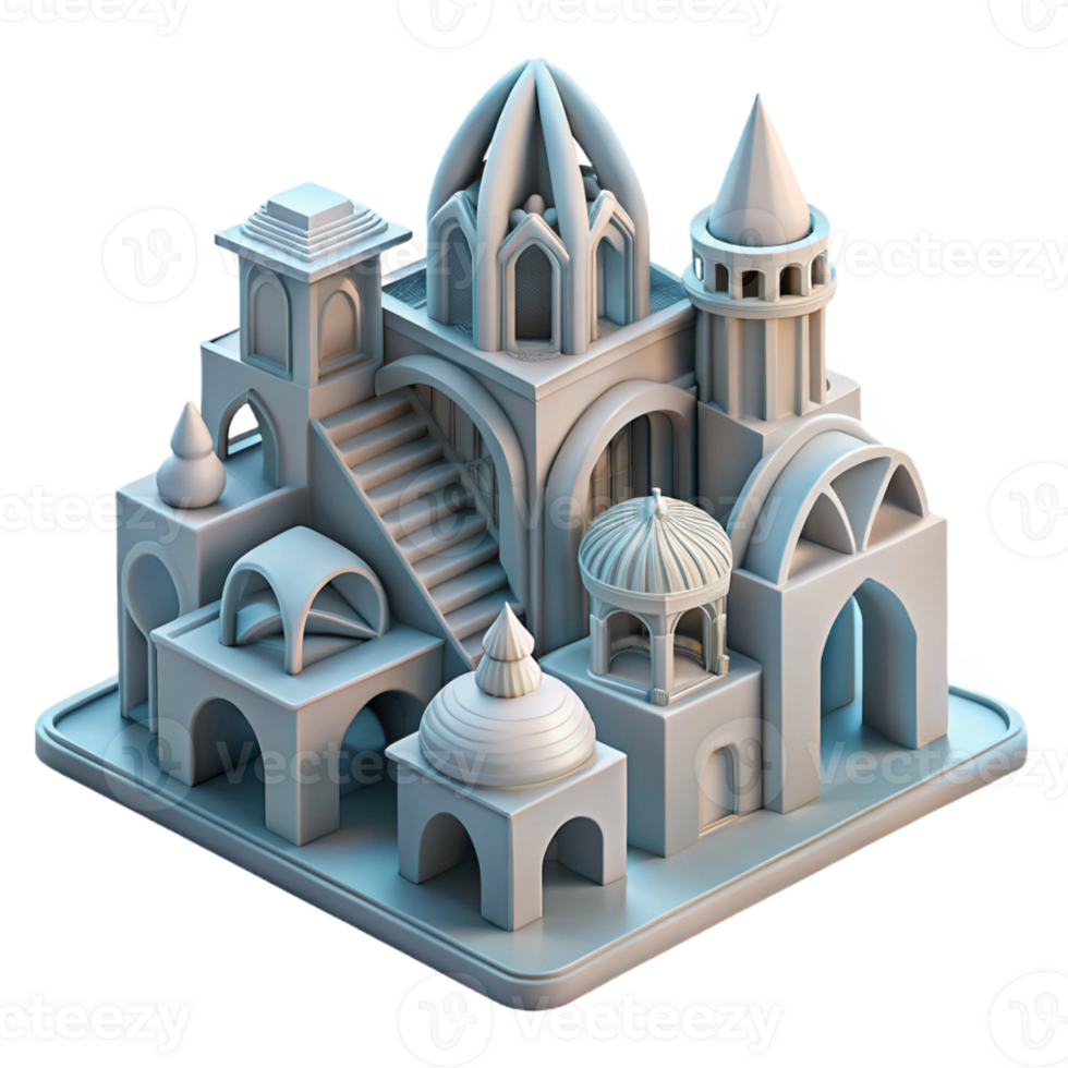 dramatic artistic 3D-printed architecture, complex geometries, customized designs, dynamic lighting 4K png
