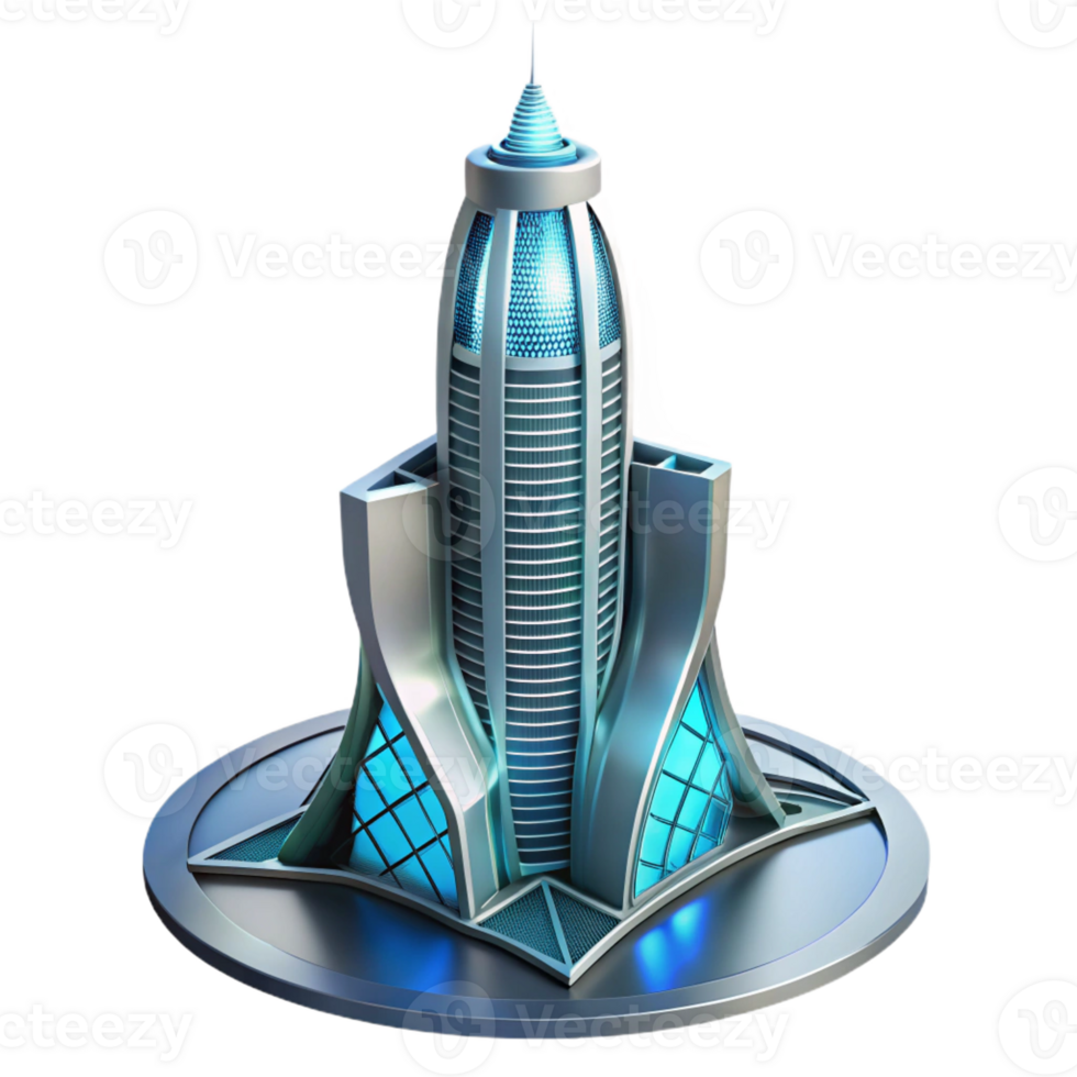 impressive rustic Conceptual skyscraper design, innovative form, sustainable features, dramatic lighting, futuristic architecture visualization high quality png