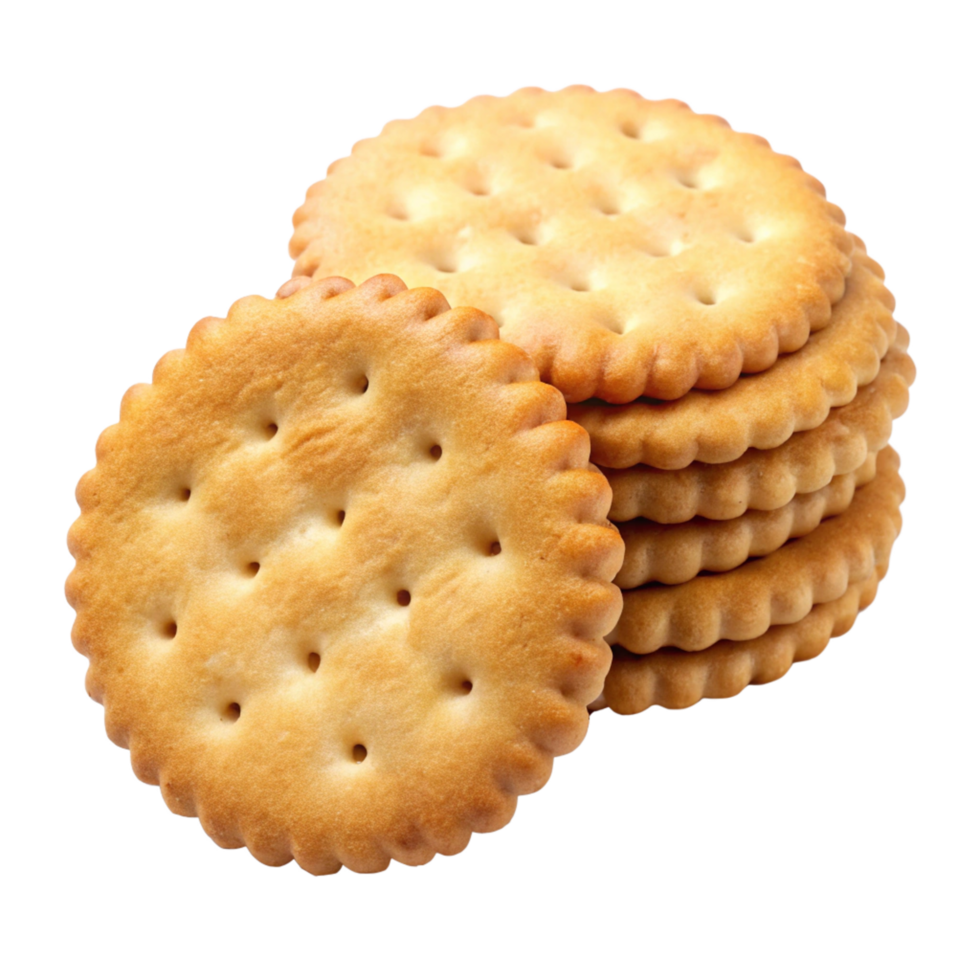 A stack of delicious golden brown crackers, crispy and perfect for snacking or with cheese png