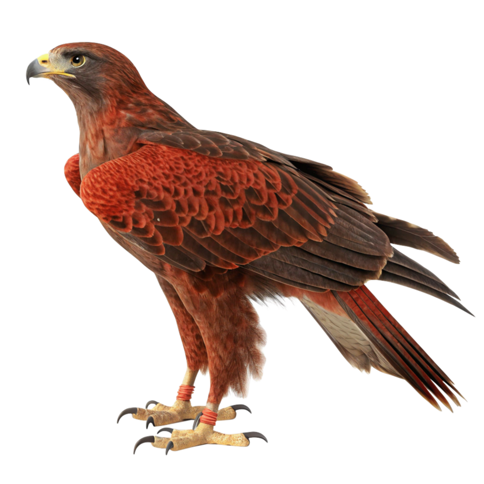 Majestic RedTailed Hawk Soaring Through the Air a Stunning Display of Avian Beauty png