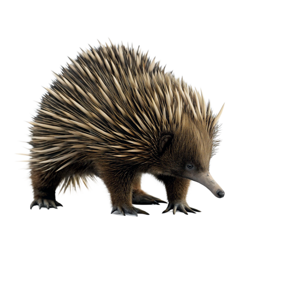 A Stunning Closeup of an Echidna a Unique Australian Monotreme png