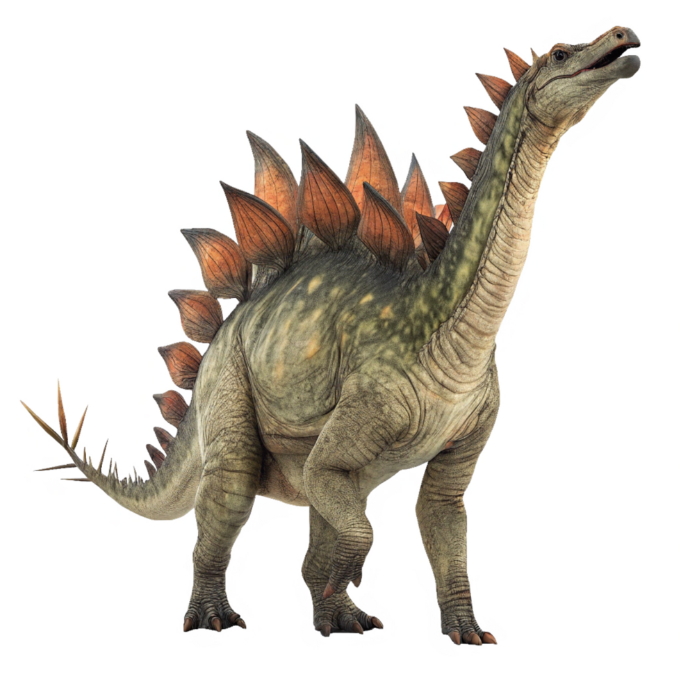 A Stunning 3D Render of a Stegosaurus Dinosaur a Prehistoric Creature with Plates and Spikes png