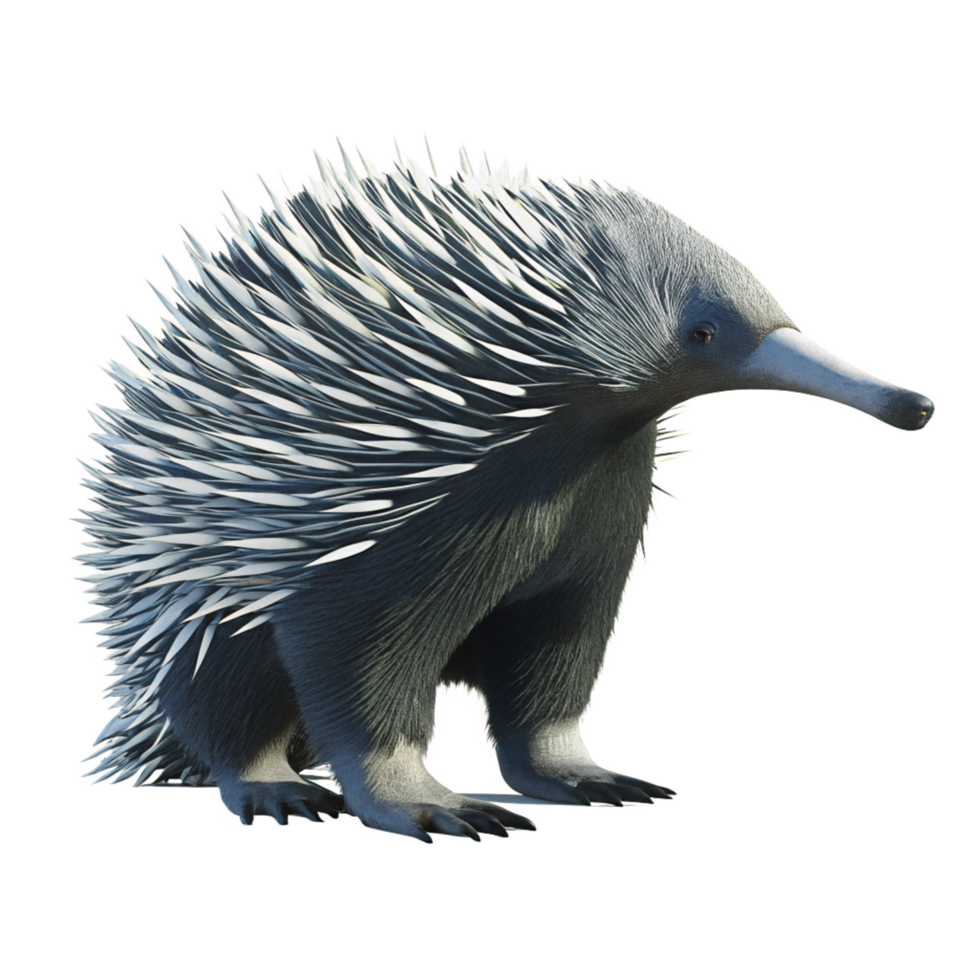 A Stunning 3D Render of an Echidna a Unique Monotreme Mammal png