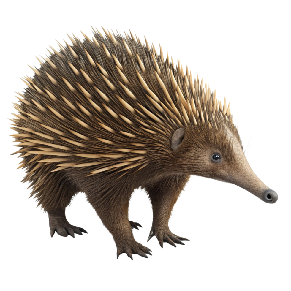 A Stunning Closeup of an Echidna a Monotreme Mammal from Australia png
