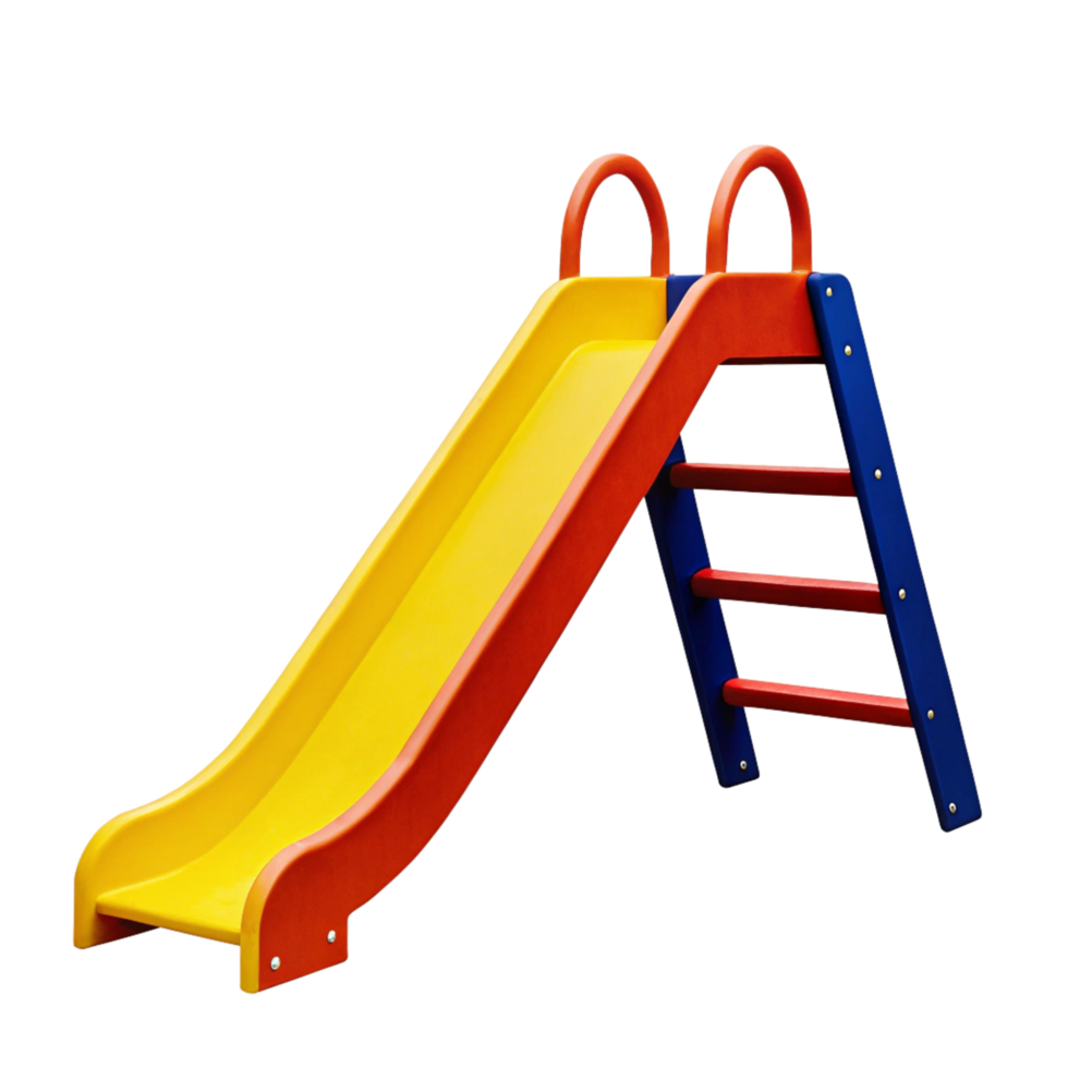 Colorful Childrens Playground Slide with Climbing Ladder for Fun Outdoor Activities png