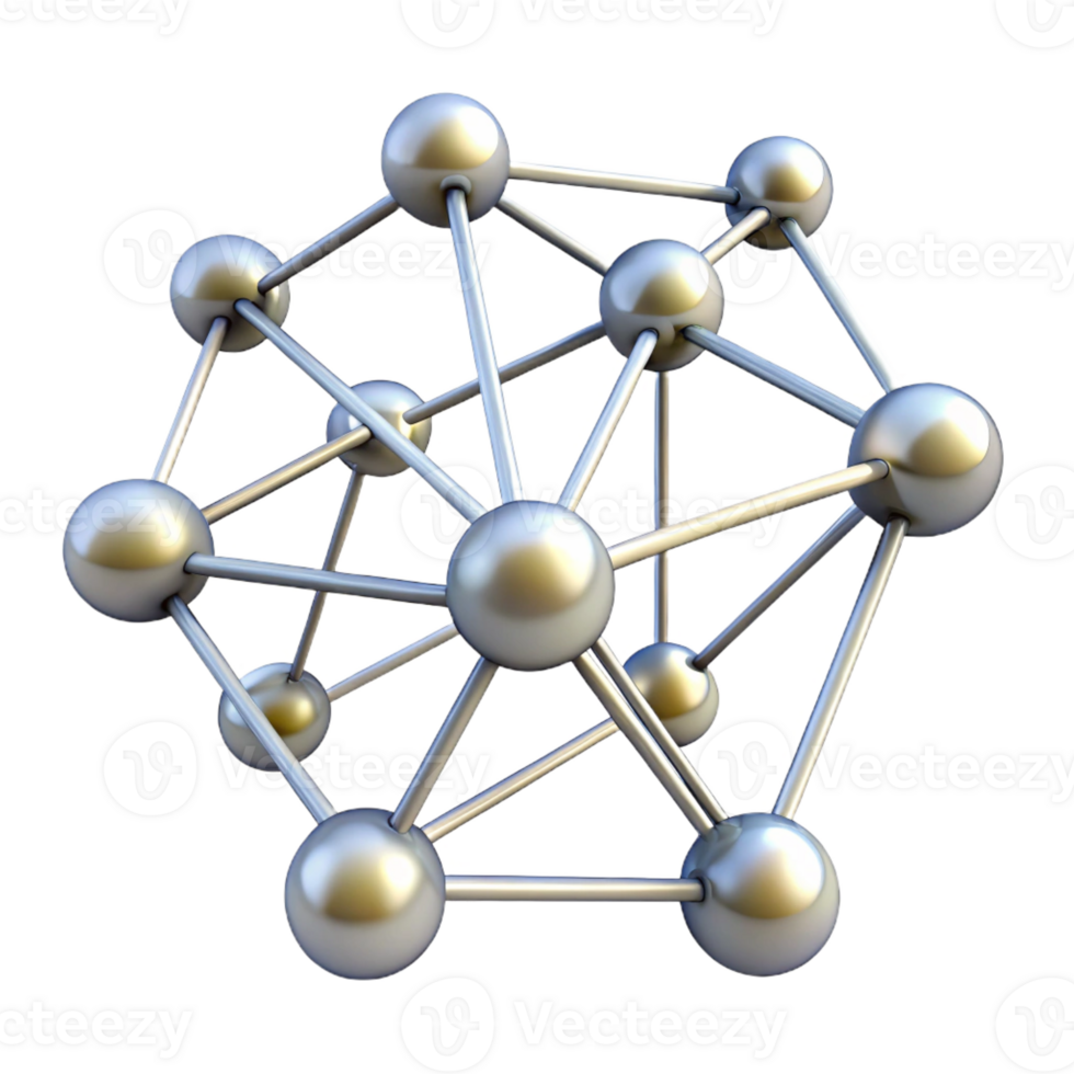 serene rustic A Network of Interconnected Nodes professional png