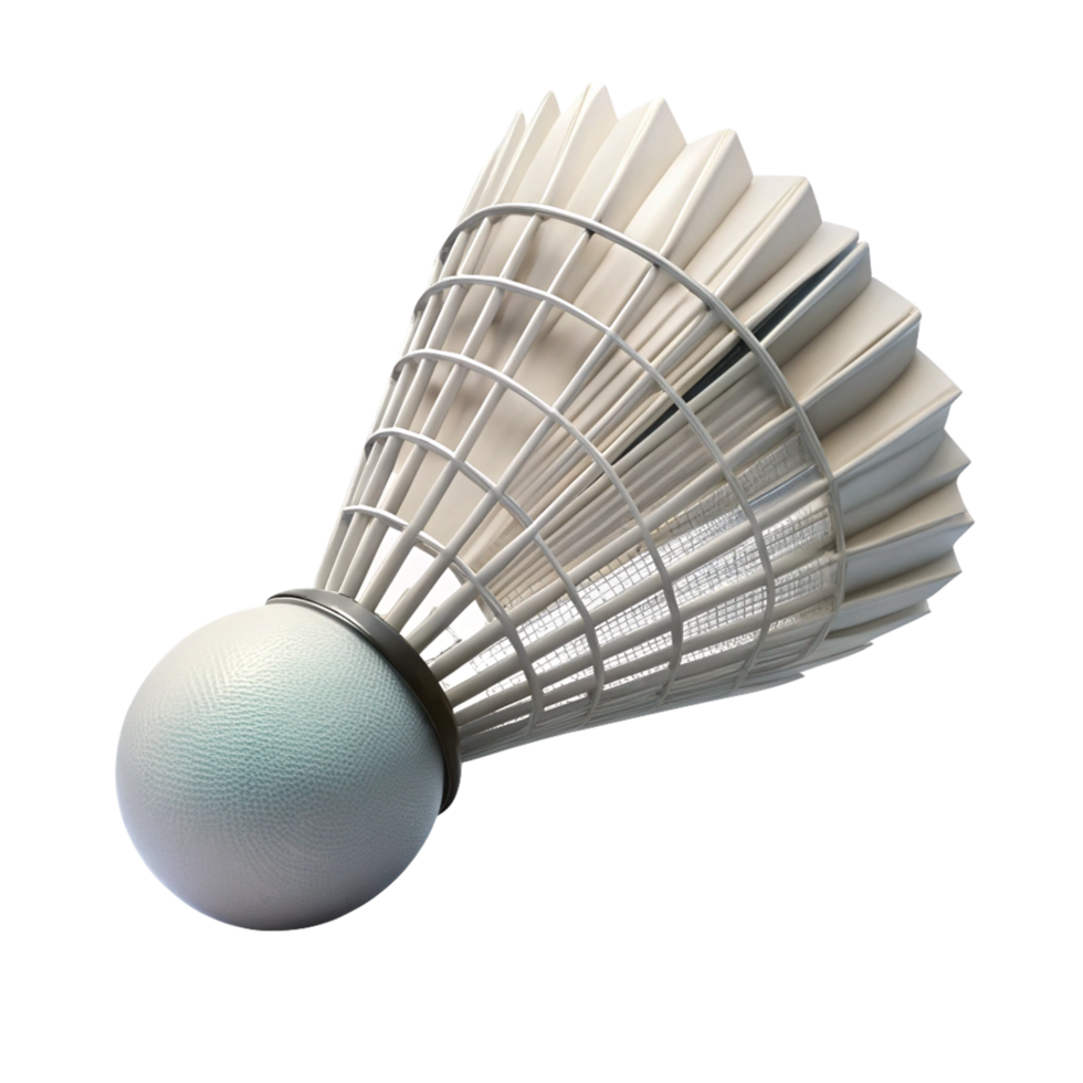 3D Render of a Single Badminton Shuttlecock png