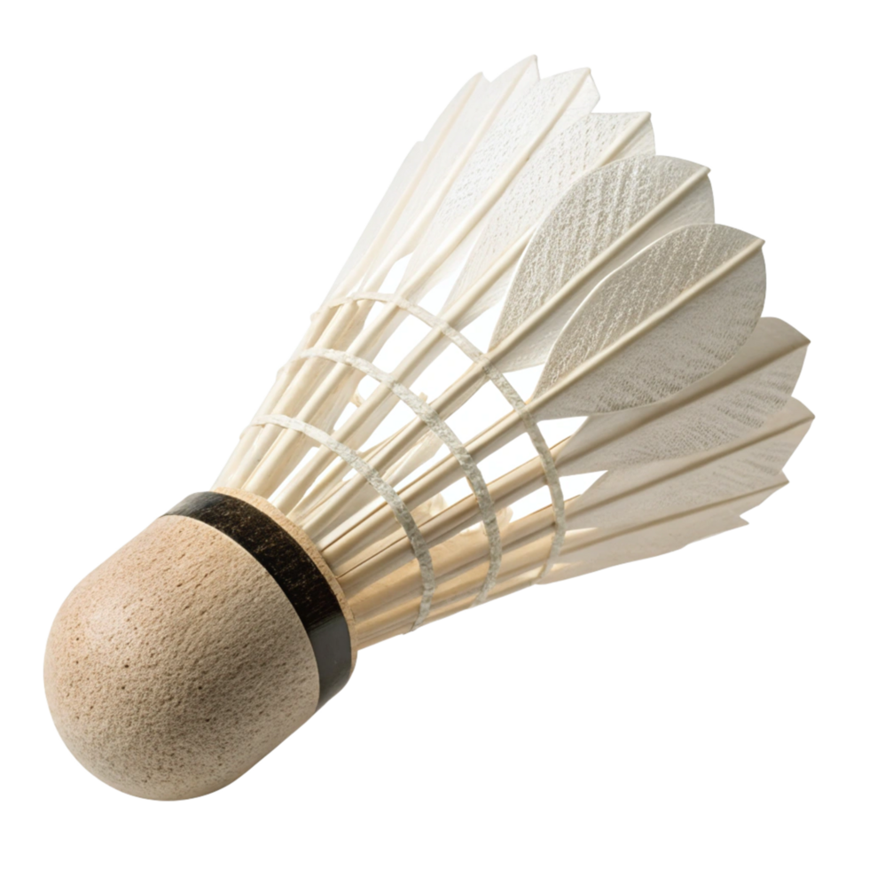 Highquality Closeup View of a Single Badminton Shuttlecock png