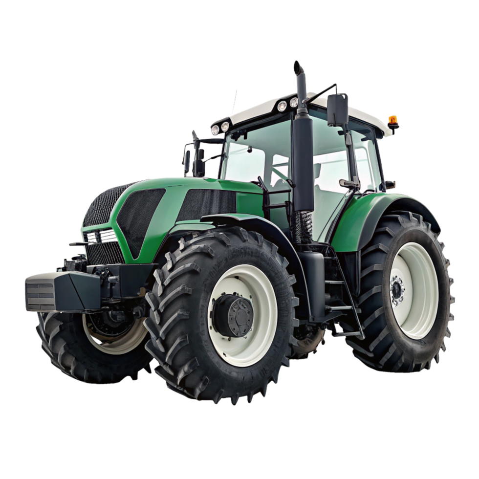 Powerful Green Modern Tractor for Farming and Agriculture png
