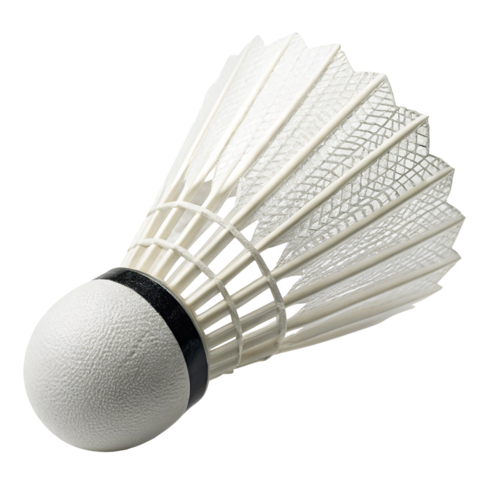 A Single White Shuttlecock for Badminton Sport png