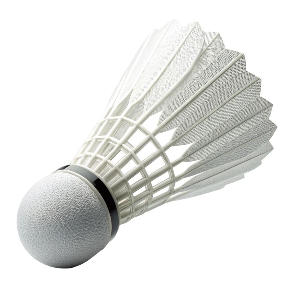 Highquality Closeup View of a White Shuttlecock for Badminton png