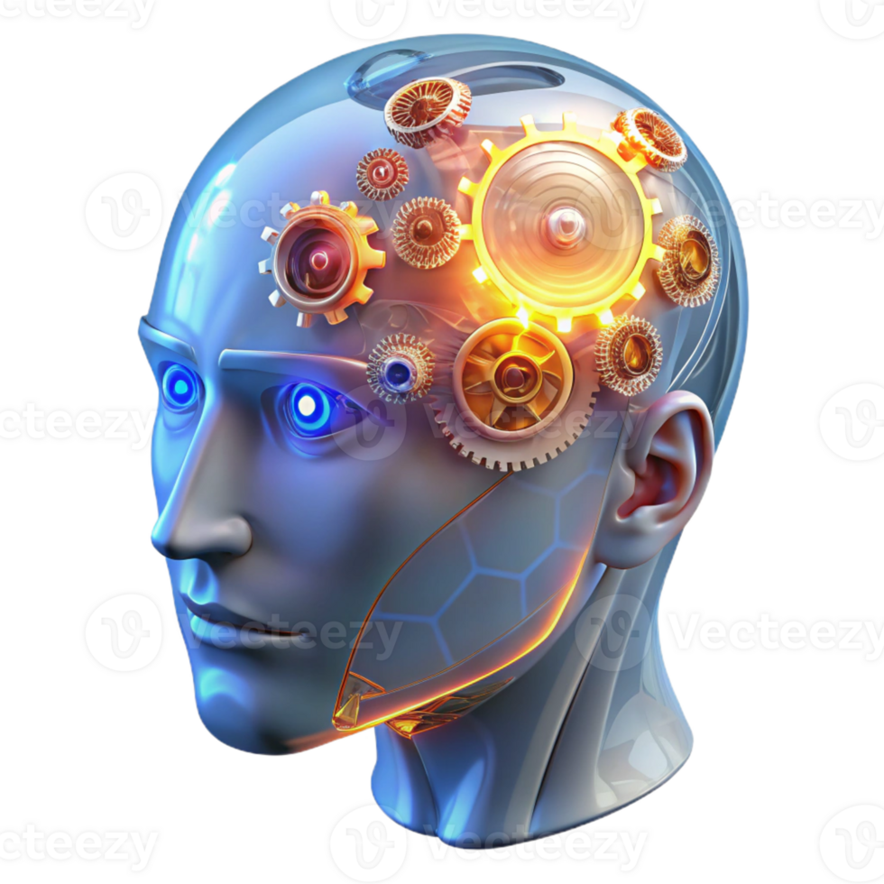 wonderful modern A Transparent Human Head Filled with professional png