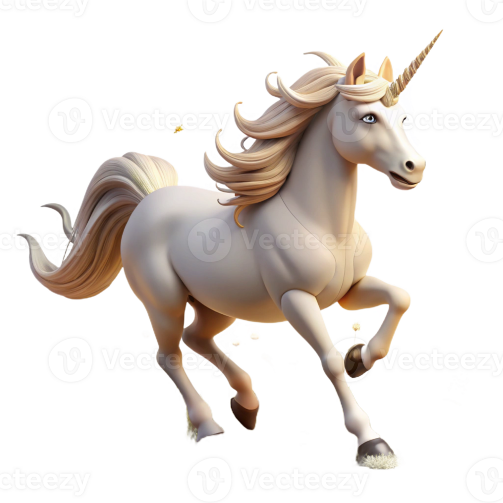 beautiful rustic A Mystical Unicorn with a Silver Horn and exclusive png