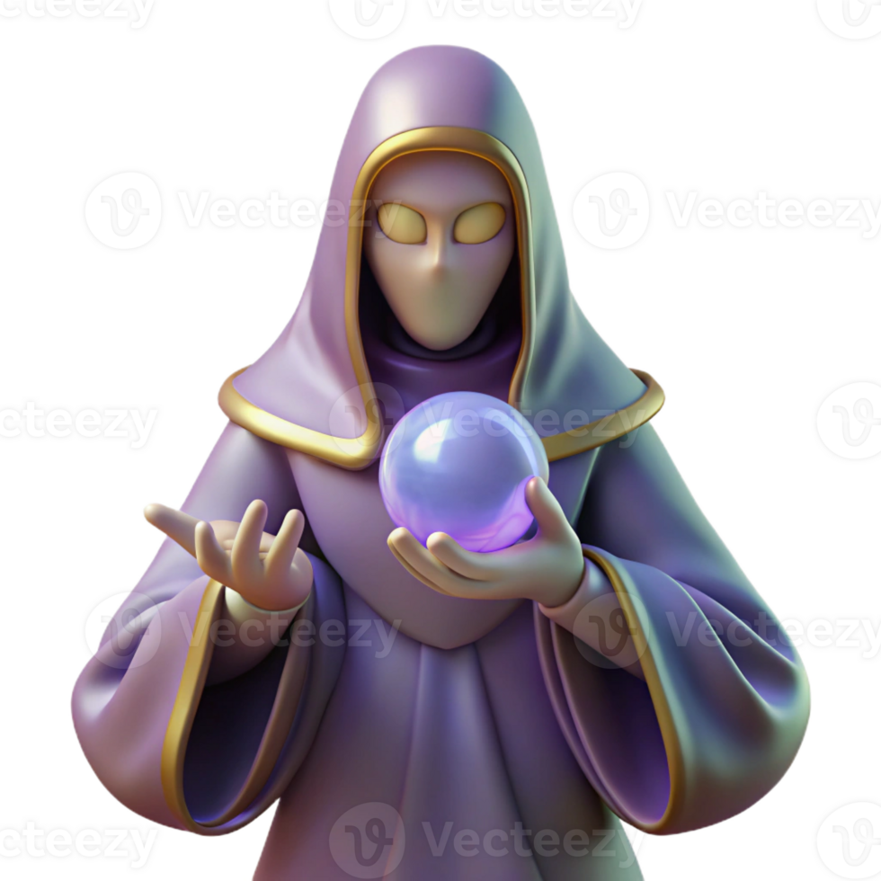 magnificent traditional A Mysterious Oracle with Veiled Eyes and authentic png