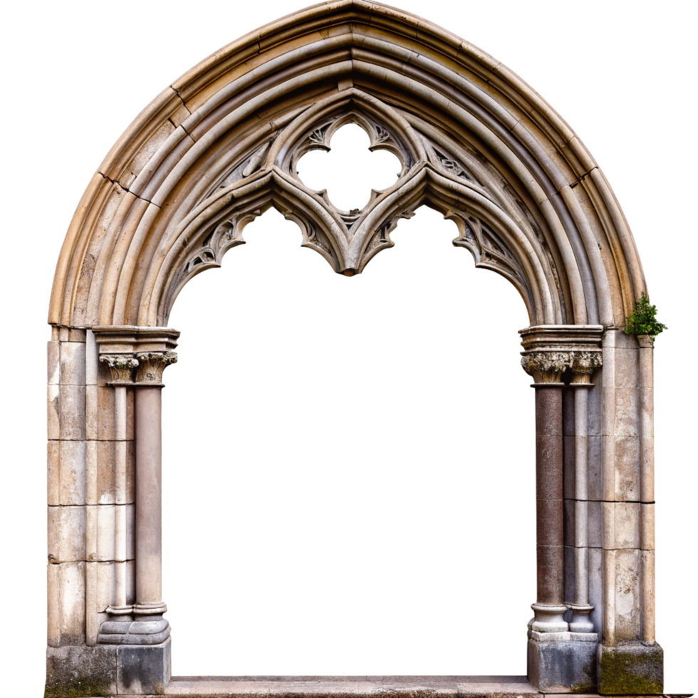 Gothic Archway Stone Entranceway Medieval Architecture Architectural Detail Building Facade Old Stonework png
