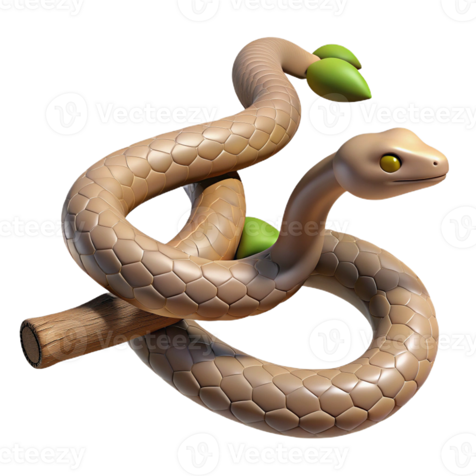 extraordinary rustic A Slithering Snake Coiled Around a Tree exclusive png