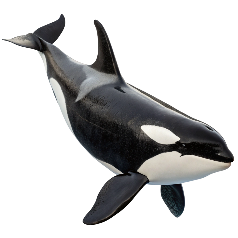 Stunning Image of a Killer Whale Orca in the Ocean Depths png