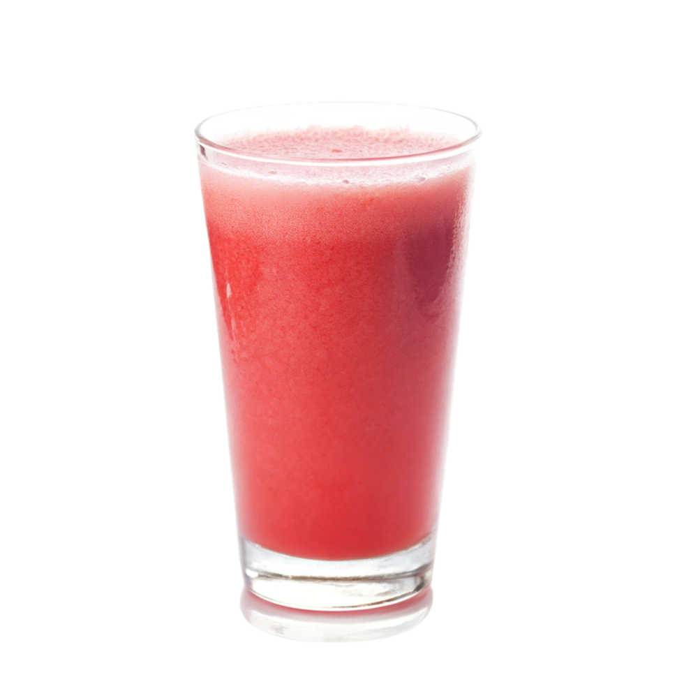 Refreshing Red Smoothie in a Glass on Black Background A Delicious and Healthy Drink png