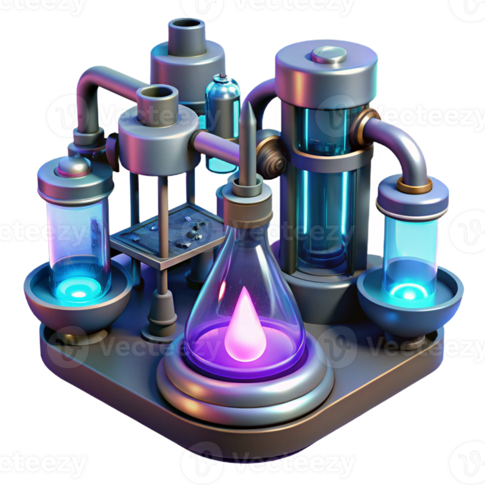 stunning modern A Futuristic Laboratory Filled with professional png