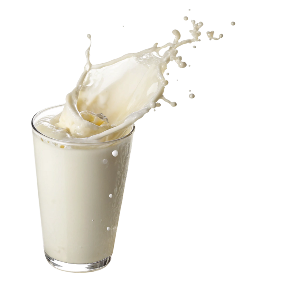 Refreshing Milk Splash in a Glass a Delicious Dairy Drink png