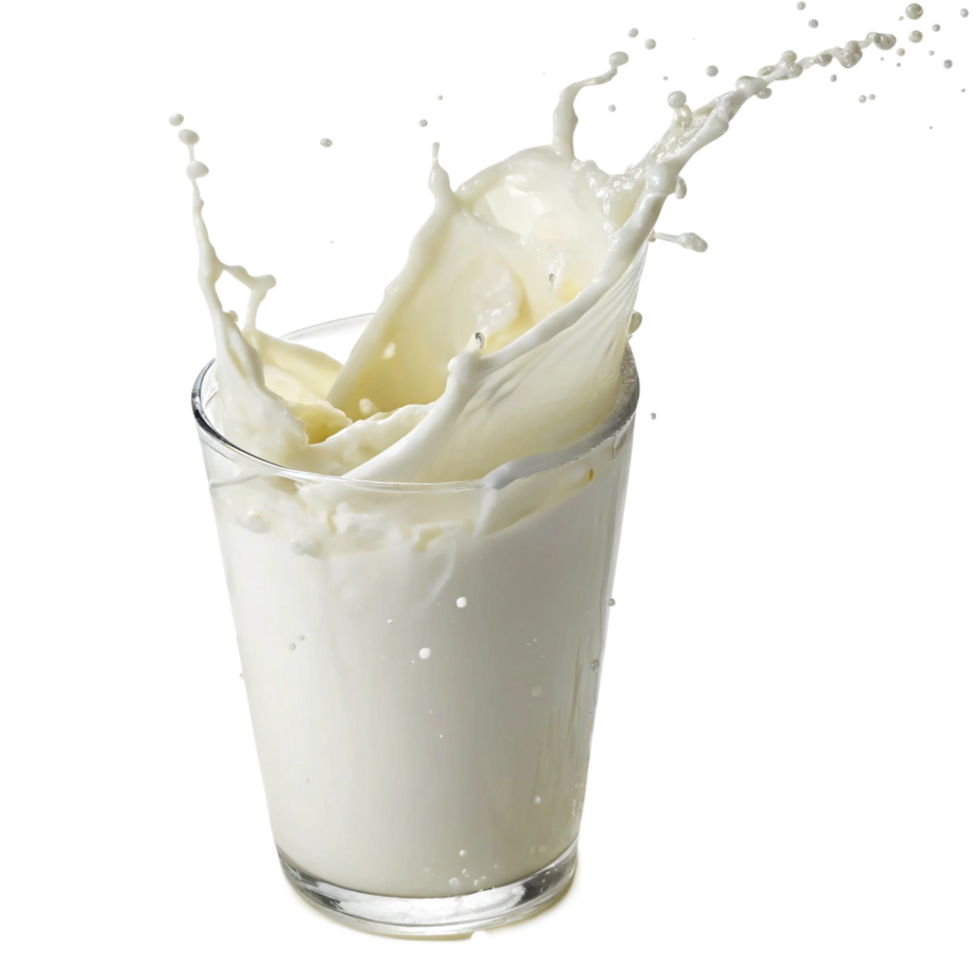 Milk Splashing in a Glass a Refreshing and Delicious Drink png