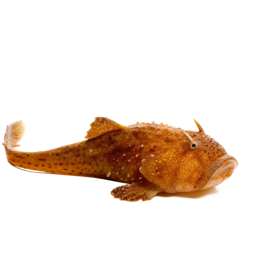 Striped Red Sea Frogfish a Unique and Remarkable Specimen of Marine Life png