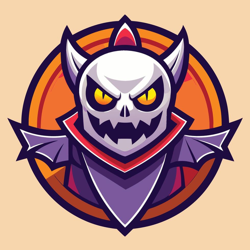 Spooky Illustration of a Simple Halloween Mascot Character vector