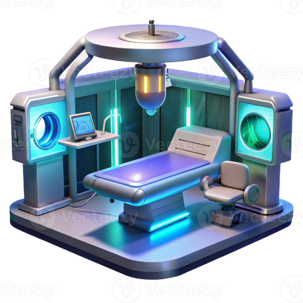 wonderful artistic A Futuristic Operating Room with detailed png