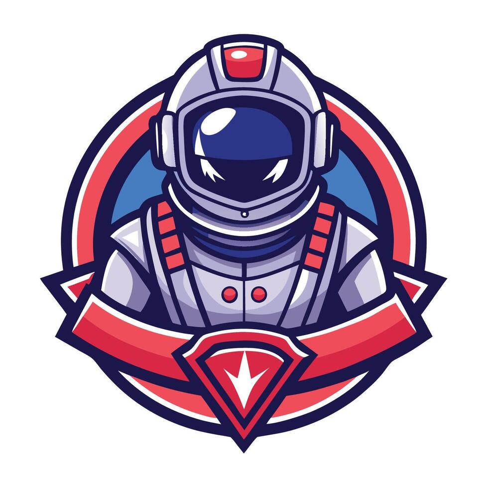 Futuristic Illustration of an Astronaut Engaged in E Sports and Space Exploration vector