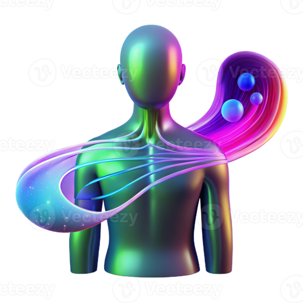extraordinary rustic A Human Silhouette Merging with a Digital exclusive png