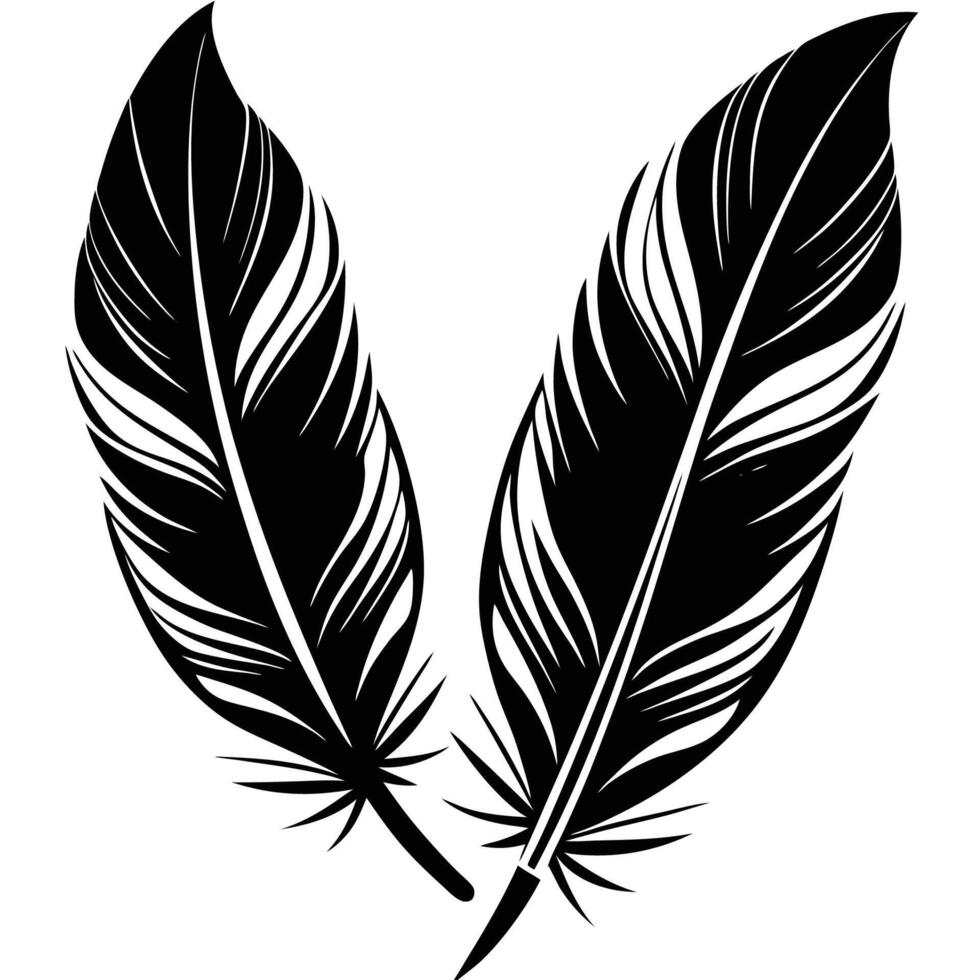 Delicate White Bird Feathers Isolated on a Clean Background vector