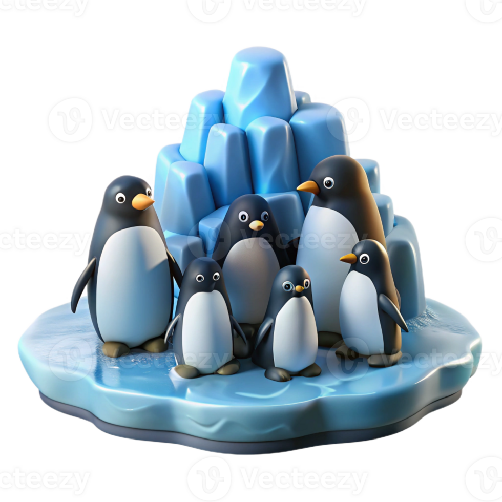 extraordinary classic A colony of penguins huddled together on a icy shore, illuminated by the cool, crisp light of a polar day, in a documentary photography style professional png
