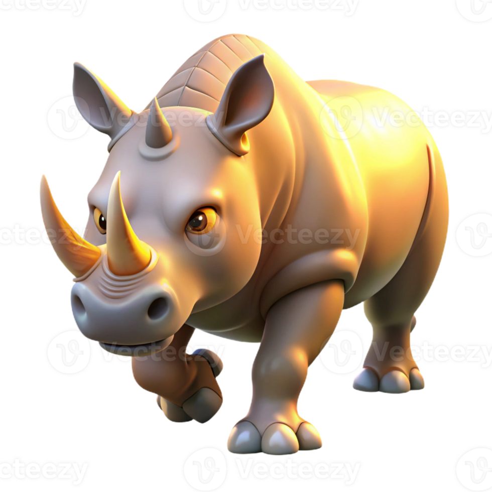 extraordinary traditional A Powerful Rhinoceros Charging Through exclusive png