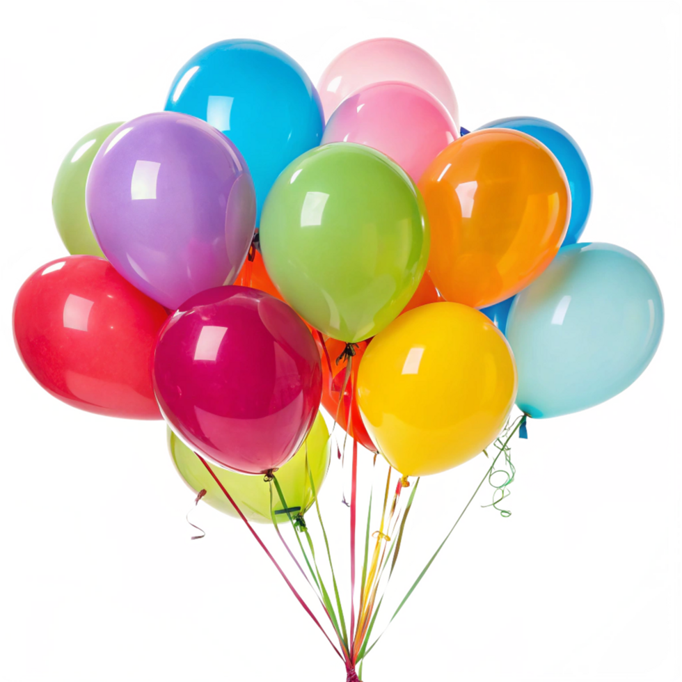 A Bunch of Colorful Balloons for a Festive Celebration png