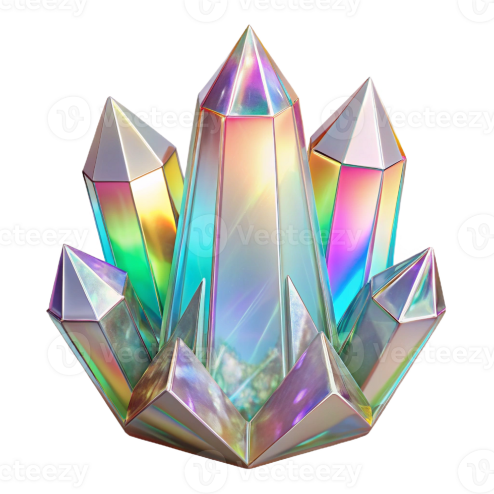 elegant contemporary Crystal palace, shimmering rainbow light refracting through facets, intricate glasswork, delicate ornamentation, fantastical atmosphere premium png
