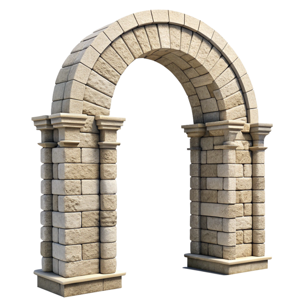 Elegant Stone Archway Entranceway Architectural Design Element png