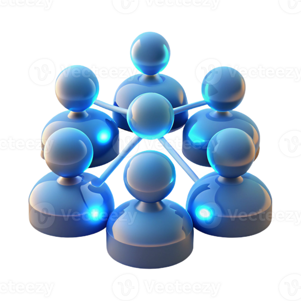 serene rustic A group of interconnected, glowing data nodes forming a human silhouette, illuminated by pulsating data streams professional png