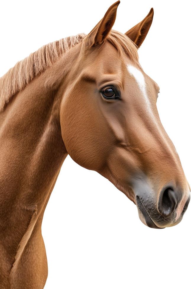 A horse with a white mane and a brown mane png