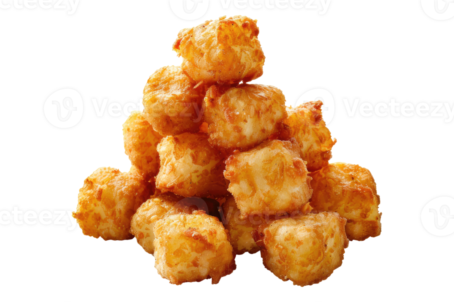Tater tots on transparent background png