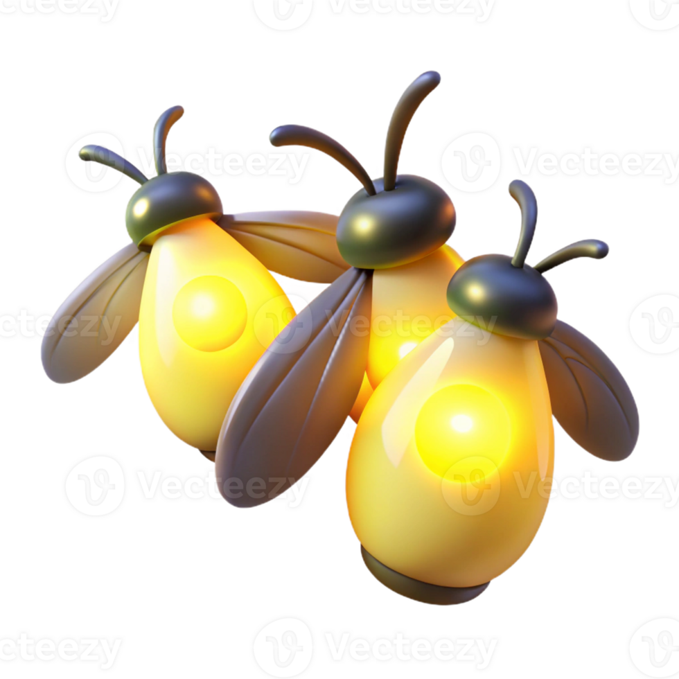 magnificent minimalist A group of fireflies glowing in the dark, nighttime photography, ethereal lighting authentic png