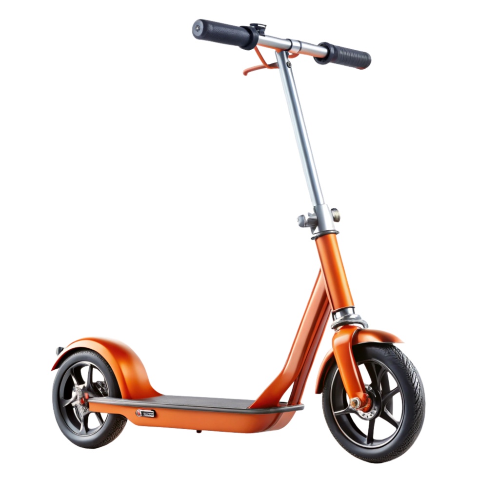 Sleek Modern Orange Kick Scooter for City Commuting and Recreation png