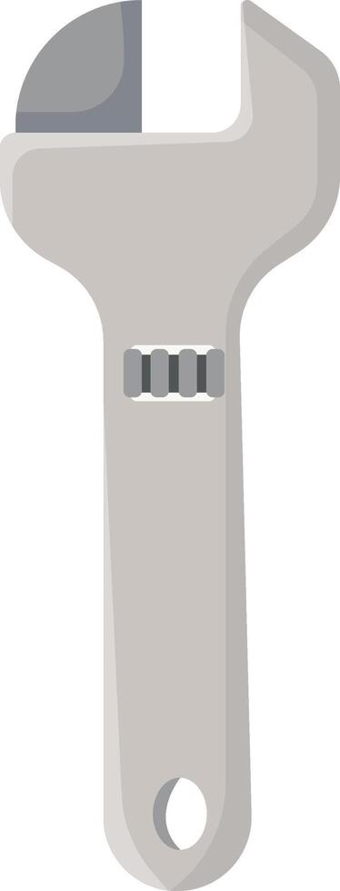 Compact Silver Wrench vector
