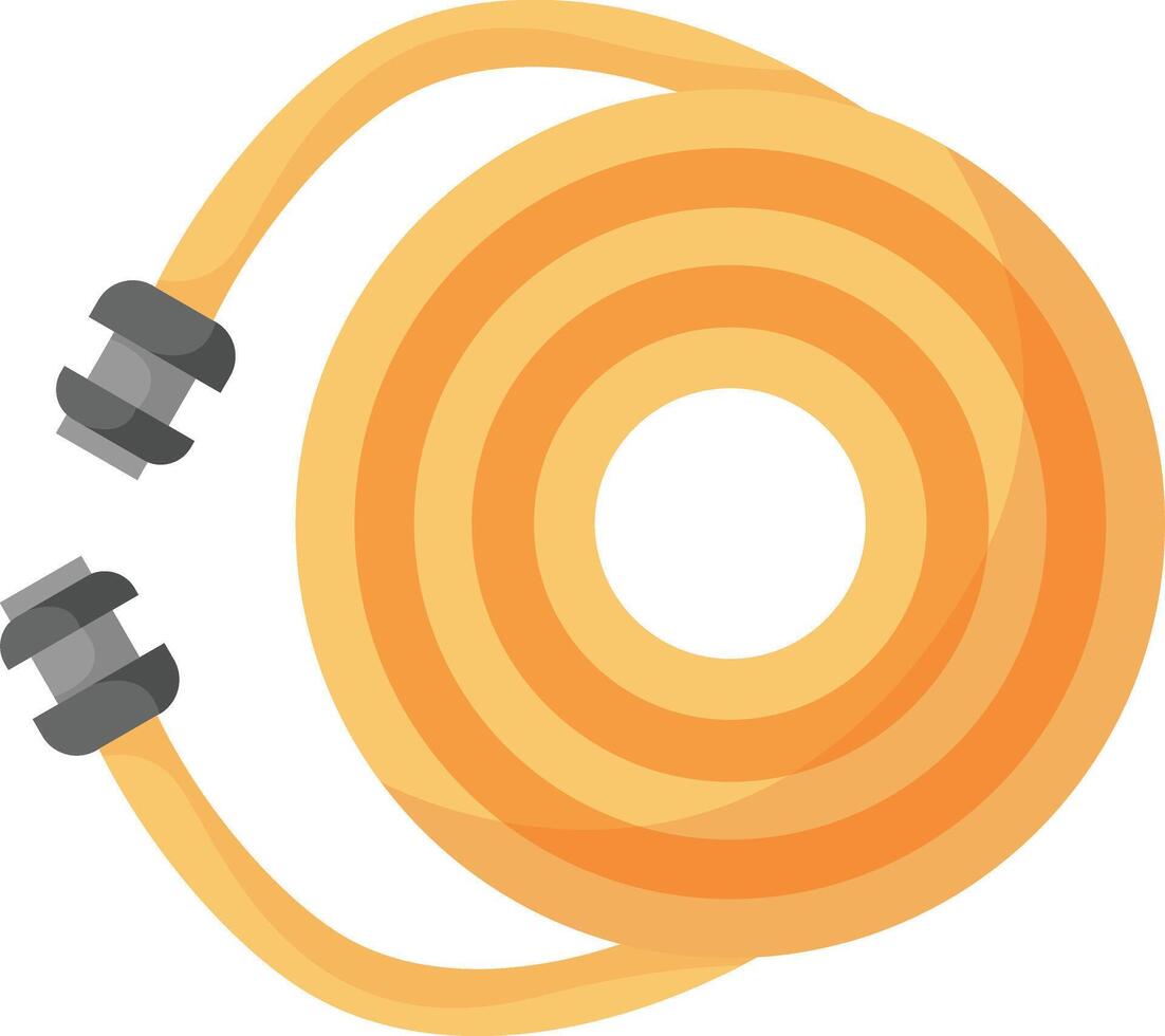 Coiled Garden Hose for Watering vector