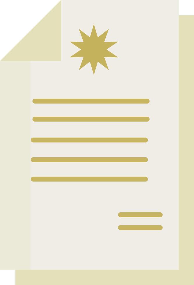 Certificate or Official Document vector