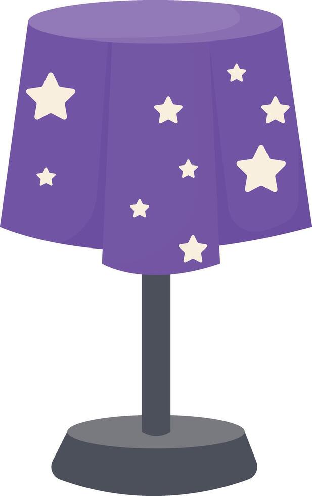 Mystic Table Lamp with Star Pattern vector